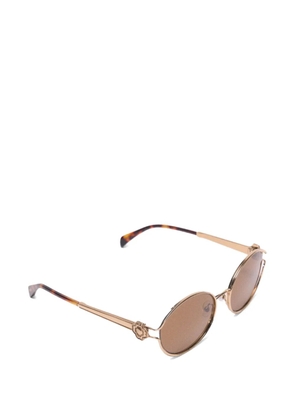 Maje flower round-frame sunglasses - Gold