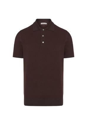 Canali buttoned polo shirt - Brown