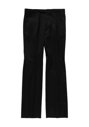 Alexander McQueen wool straight-leg trousers - Black