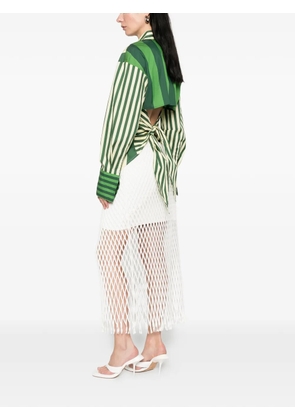 Simon Miller Loch striped button-up shirt - Green