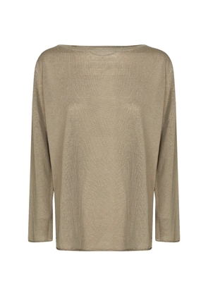ALPHA STUDIO long-sleeve sweater - Brown