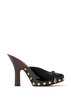 Versace Sassi patent clogs 105 mm - Black