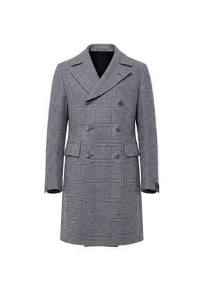 Tagliatore double-breasted check coat - Grey