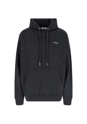 Off-White logo-detail hoodie - Black