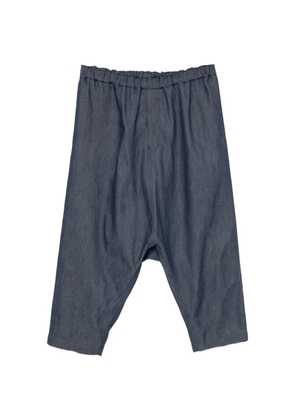 Black Comme Des Garçons elasticated-waistband trousers - Blue