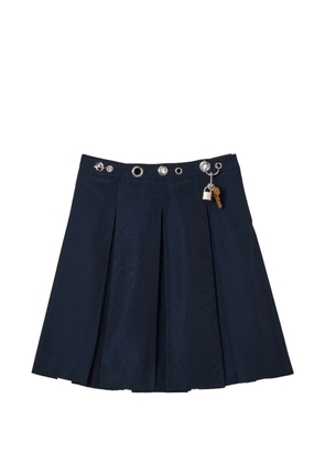 Marc Jacobs safety-pin pleated midi skirt - Blue