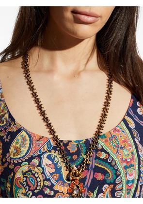 ETRO flower pendant necklace - Gold