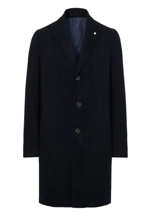 LUIGI BIANCHI MANTOVA single-breasted coat - Blue