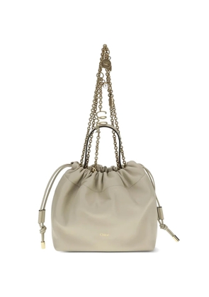 Chloé chain drawstring bucket bag - Neutrals