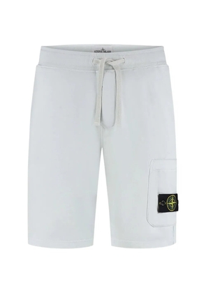 Stone Island drawstring logo-patch shorts - Blue