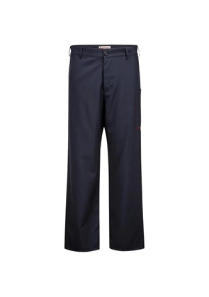 Marni embroidery trousers - Blue