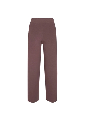 ALPHA STUDIO knitted trousers - Brown