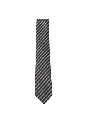 Zegna striped tie - Black