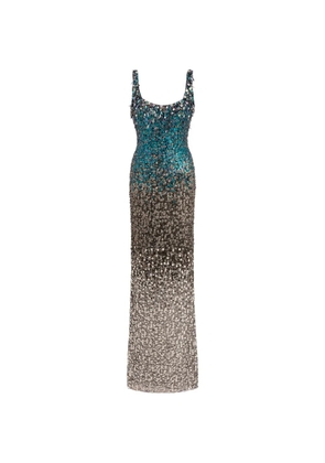Jenny Packham DECORA sequin-embellished dress - Silver