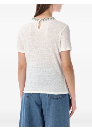 ZIMMERMANN crystal-embellished T-shirt - White