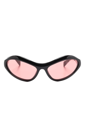 Prada Eyewear wraparound-frame sunglasses - Black
