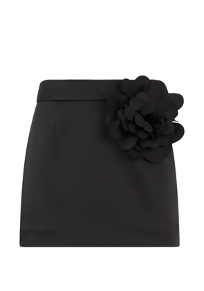 Philipp Plein rose detail mini skirt - Black