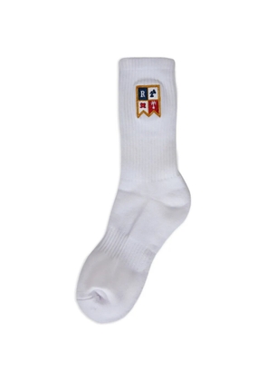 RHUDE harbor-crest socks - White