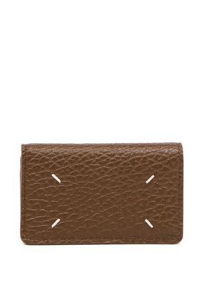Maison Margiela eather card holder - Brown