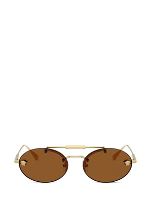 Versace Eyewear metal round-frame sunglasses - Gold