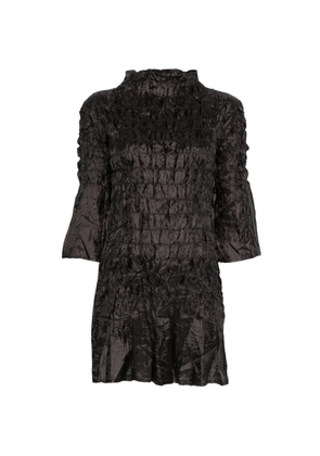 Gongdid Design funnel-neck mini dress - Black