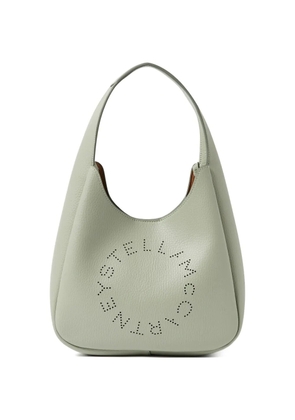 Stella McCartney small Hobo logo appliqué shoulder bag - Green