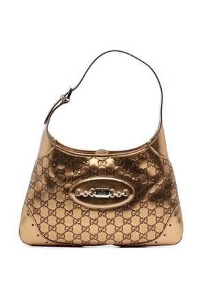 Gucci Pre-Owned 2000-2015 Metallic Guccissima Punch shoulder bag - Gold