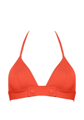 ERES triangle-cup button-detail bikini top - Orange