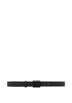 Armani Exchange logo-buckle belt - Black