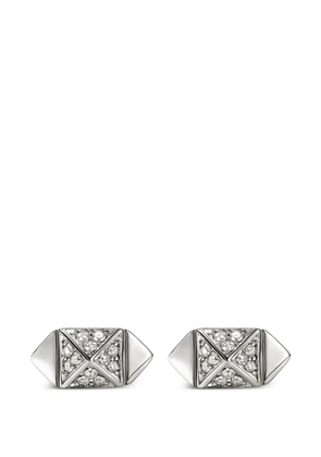 John Hardy Icon sterling silver diamond stud earrings
