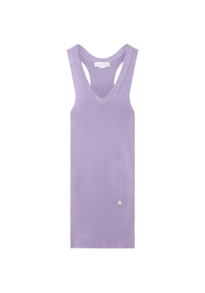 Stella McCartney ribbed-knit tank top - Purple
