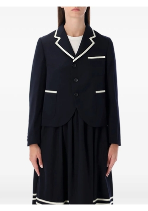 Comme Des Garçons Girl piped-trim jacket - Blue