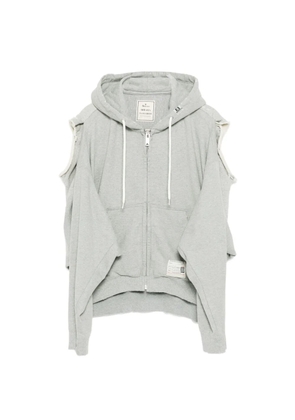 Maison MIHARA YASUHIRO cotton zip-up hoodie - Grey