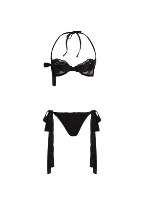 Amir Slama lace tie bikini - Black