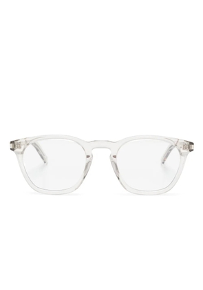 Saint Laurent Eyewear transparent square-frame glasses - White
