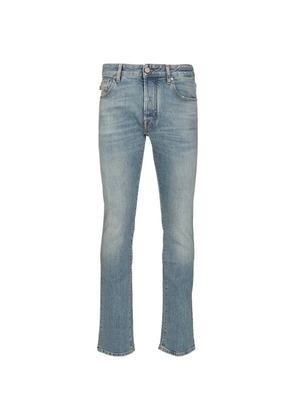 Jacob Cohën logo-patch jeans - Blue