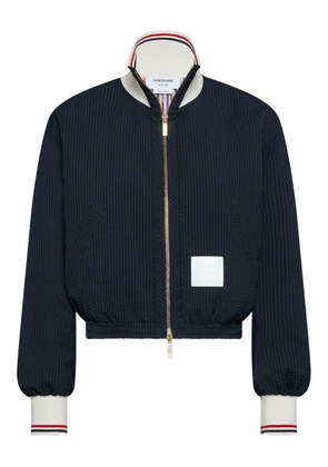 Thom Browne zip bomber jacket - Blue