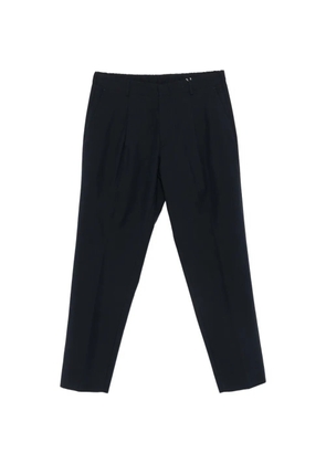 Greyed pleated trousers - Blue