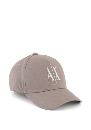 Armani Exchange logo-embroidered baseball cap - Neutrals