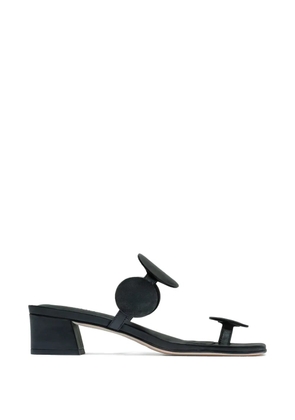 Bernardo circle-detail block-heel sandals - Black