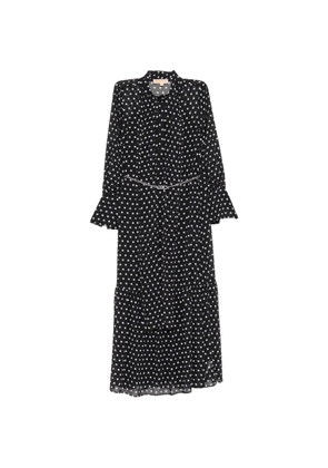 Michael Kors polka-dot bow maxi dress - Black