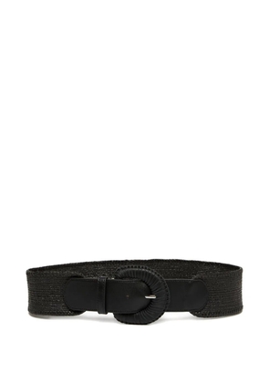 I BLUES embroidered belt - Black