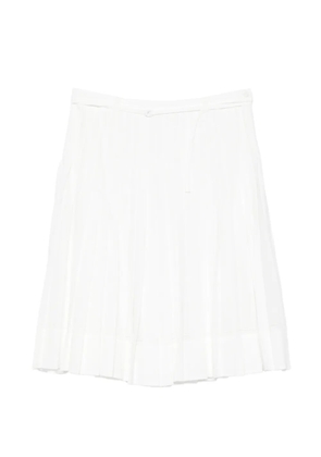 Low Classic pleated midi skirt - White