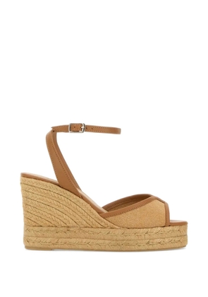 Castañer Brigitte ankle strap wedge espadrilles - Neutrals