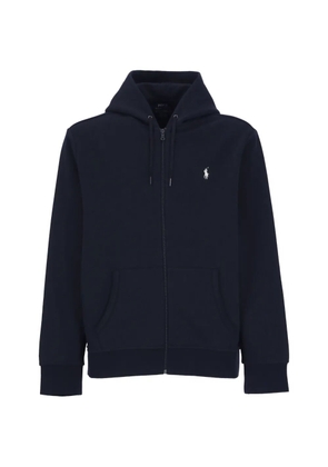 Polo Ralph Lauren embroidered zipped hooded sweatshirt - Blue