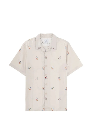 MPS short-sleeve pattern shirt - Neutrals
