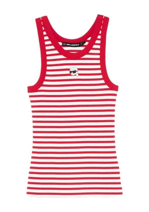Karl Lagerfeld striped tank top - Red