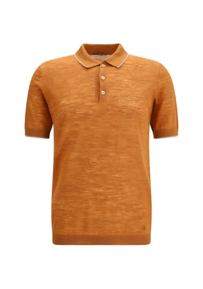 BROOKSFIELD button trim polo shirt - Orange