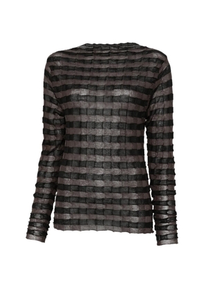 Phisique Du Role striped top - Black