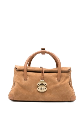 Zanellato small Dotta® logo-detail tote bag - Brown